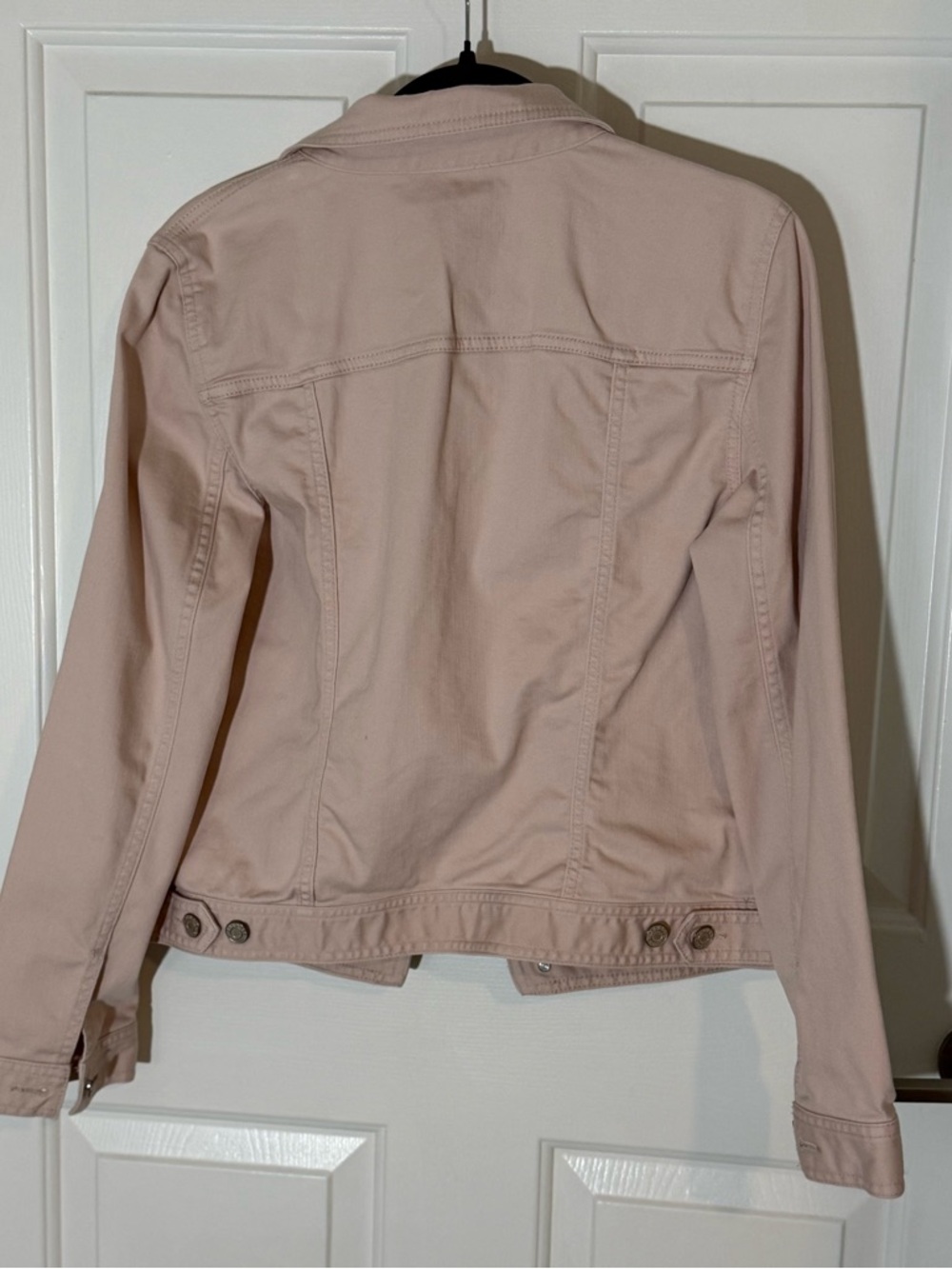 Talbots Light Blush Pink Denim Trucker Jacket - Picture 3 of 3